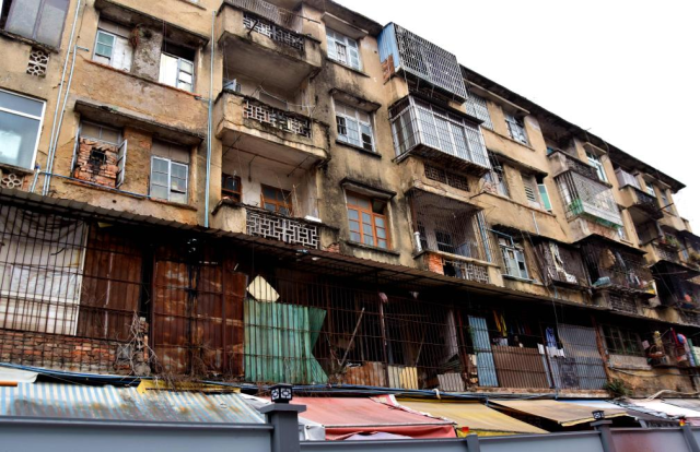 集群街2號(hào)樓改造前的外貌。 圖片